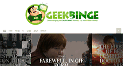 Desktop Screenshot of geekbinge.com